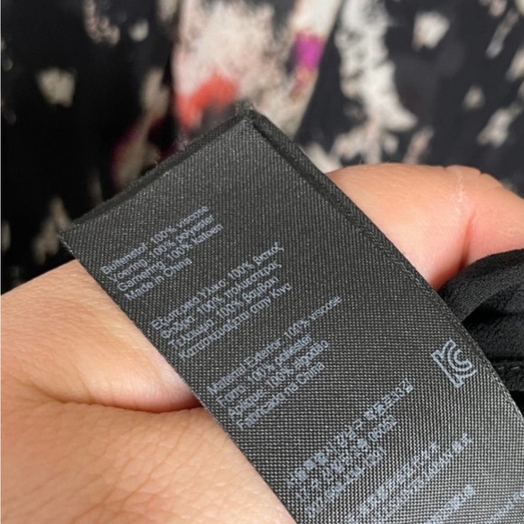 AllSaints 8 Lizia Wing Studded Asymmetrical Rocker Shift Dress Black Long Sleeve - Picture 11 of 12